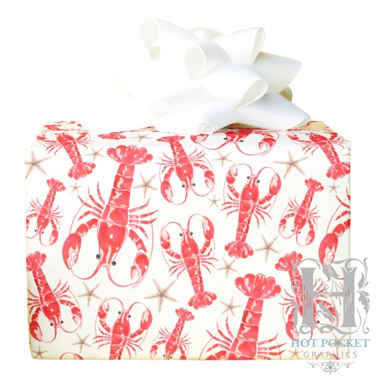 Cadeau Papier d'emballage de homard