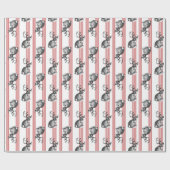 Cadeau papier d'emballage de jackalope (Plat)