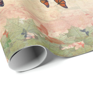Cadeau Papier d'emballage de jardin de monarque