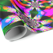 Cadeau Papier d'emballage de jet fou (Coin rond)