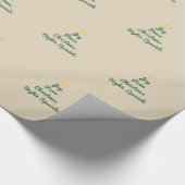 Cadeau Papier d'emballage de Joie-Paix-Noël (Coin)