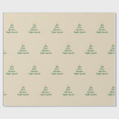 Cadeau Papier d'emballage de Joie-Paix-Noël (Plat)