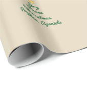 Cadeau Papier d'emballage de Joie-Paix-Noël (Coin rond)