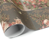 Cadeau Papier d'emballage de Joyeux Noël (Coin rond)