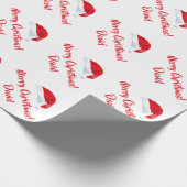 Cadeau Papier d'emballage de Joyeux Noël de casquette (Coin)