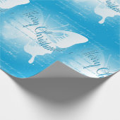 Cadeau Papier d'emballage de Joyeux Noël de papillon (Coin)