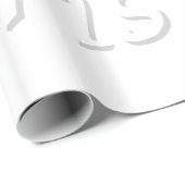 Cadeau Papier d'emballage de Joyeux Noël de Snowy White (Coin rond)