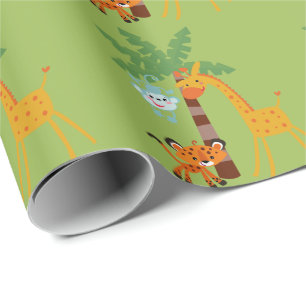 Cadeau Papier d'emballage de jungle