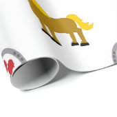 Cadeau Papier d'emballage de Kentucky Derby (Coin rond)