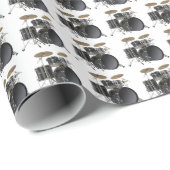 Cadeau Papier d'emballage de kit de tambour (Coin rond)