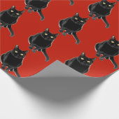 Cadeau Papier d'emballage de Kitty de chat d'illustration (Coin)