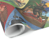 Cadeau Papier d'emballage de Krampus (Coin rond)