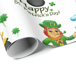 Cadeau Papier d'emballage de la Saint-Patrick