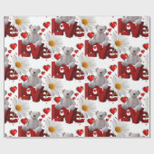 Cadeau Papier d'emballage de la Saint-Valentin (Plat)