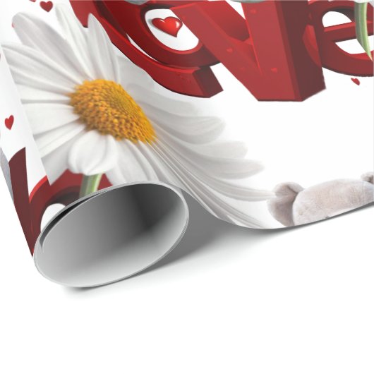 Cadeau Papier d'emballage de la Saint-Valentin (Coin rond)