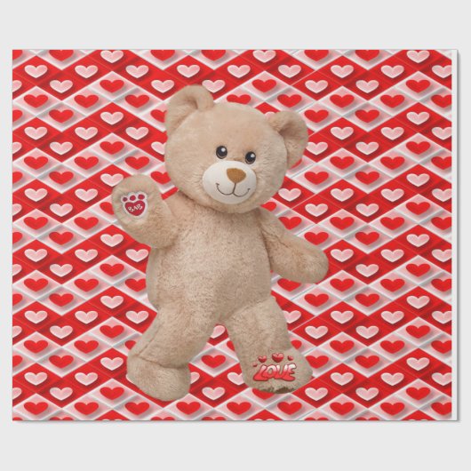 Cadeau Papier d'emballage de la Saint-Valentin (Plat)