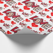Cadeau Papier d'emballage de la Saint-Valentin (Coin)