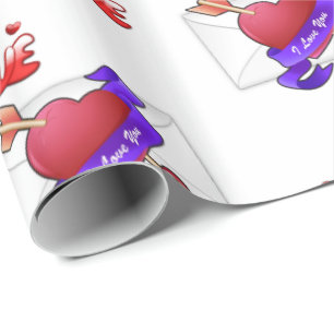 Cadeau Papier d'emballage de la Saint-Valentin