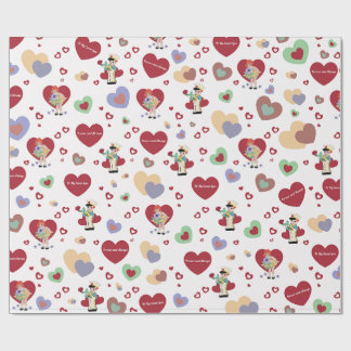 Cadeau Papier d'emballage de la Saint-Valentin