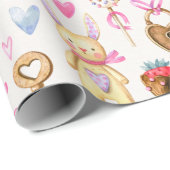 Cadeau Papier d'emballage de la Saint-Valentin (Coin rond)