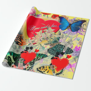 Cadeau Papier d'emballage de la Saint-Valentin