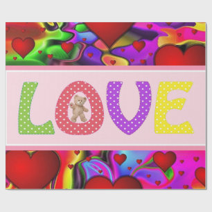 Cadeau Papier d'emballage de la Saint-Valentin