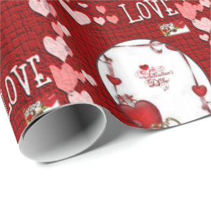 Cadeau Papier d'emballage de la Saint-Valentin