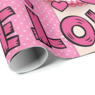 Cadeau Papier d'emballage de la Saint-Valentin
