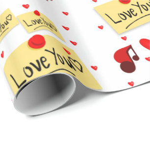 Cadeau Papier d'emballage de la Saint-Valentin