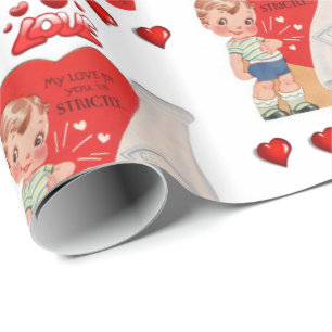Cadeau Papier d'emballage de la Saint-Valentin