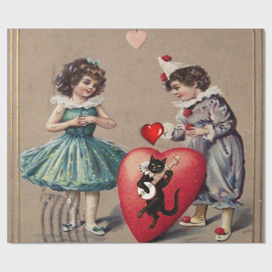 Cadeau Papier d'emballage de la Saint-Valentin (Plat)