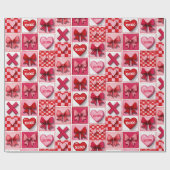 Cadeau Papier d'emballage de la Saint-Valentin Éléments r (Plat)