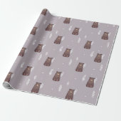 Cadeau Papier d'emballage de la source de l'ours endormi (Déroulé)