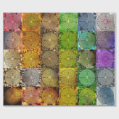 Cadeau Papier d'emballage de labyrinthe coloré (Plat)