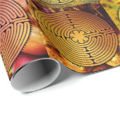Cadeau Papier d'emballage de labyrinthe coloré (Coin rond)