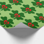 Cadeau Papier d'emballage de l'amour 2 de shamrock (Coin)