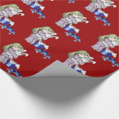 Cadeau Papier d'emballage de lapin de Noël (Coin)