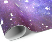 Cadeau Papier d'emballage de l'espace et d'étoiles (Coin rond)