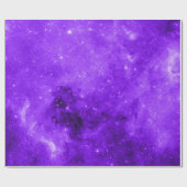 Cadeau Papier d'emballage de l'espace pourpre (Plat)