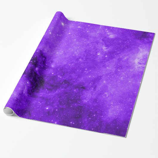Cadeau Papier d'emballage de l'espace pourpre (Déroulé)