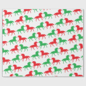 Cadeau Papier d'emballage de licorne de fête (Plat)