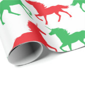 Cadeau Papier d'emballage de licorne de fête (Coin rond)