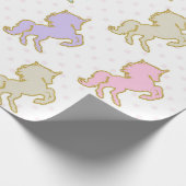 Cadeau Papier d'emballage de licorne en pastel (Coin)