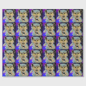 Cadeau Papier d'emballage de loup-garou (Plat)