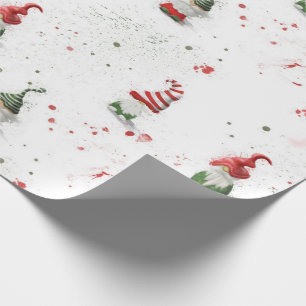 Cadeau Papier d'emballage de lutins à grande échelle
