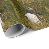 Cadeau Papier d'emballage de macareux (Coin rond)