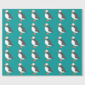 Cadeau Papier d'emballage de macareux (Plat)