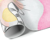 Cadeau Papier d'emballage de maïs pâle (Coin rond)