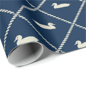 Cadeau Papier d'emballage de Mallard de contre-taille de (Coin rond)