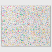 Cadeau Papier d'emballage de mandala coloré (Plat)
